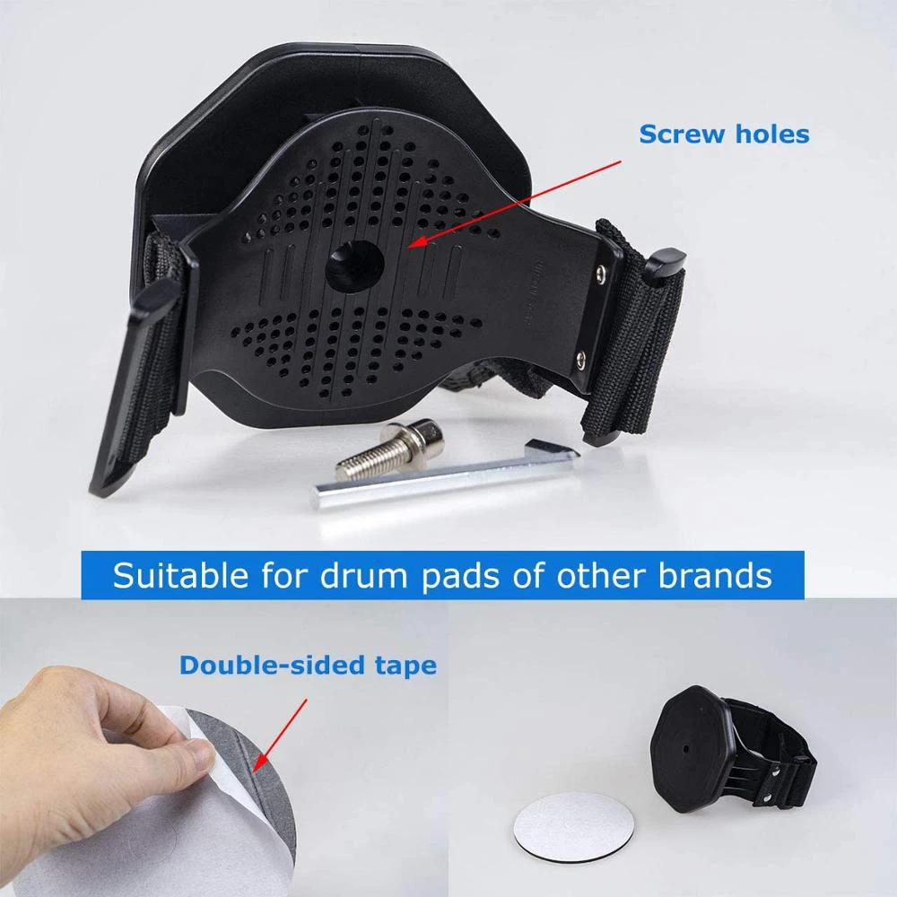 Guitto Series GDP-01 Drum Practice Pad Silicone Drum Pad Holder Stand with Adjus