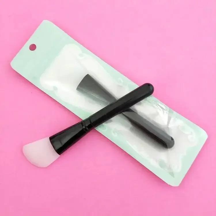 1pc Silicone Mask Brush, Makeup Beauty Brush Handle Diy Soft Head Mask Stick Adjustment Stick Soft Facial Mask Face Care Tool 5