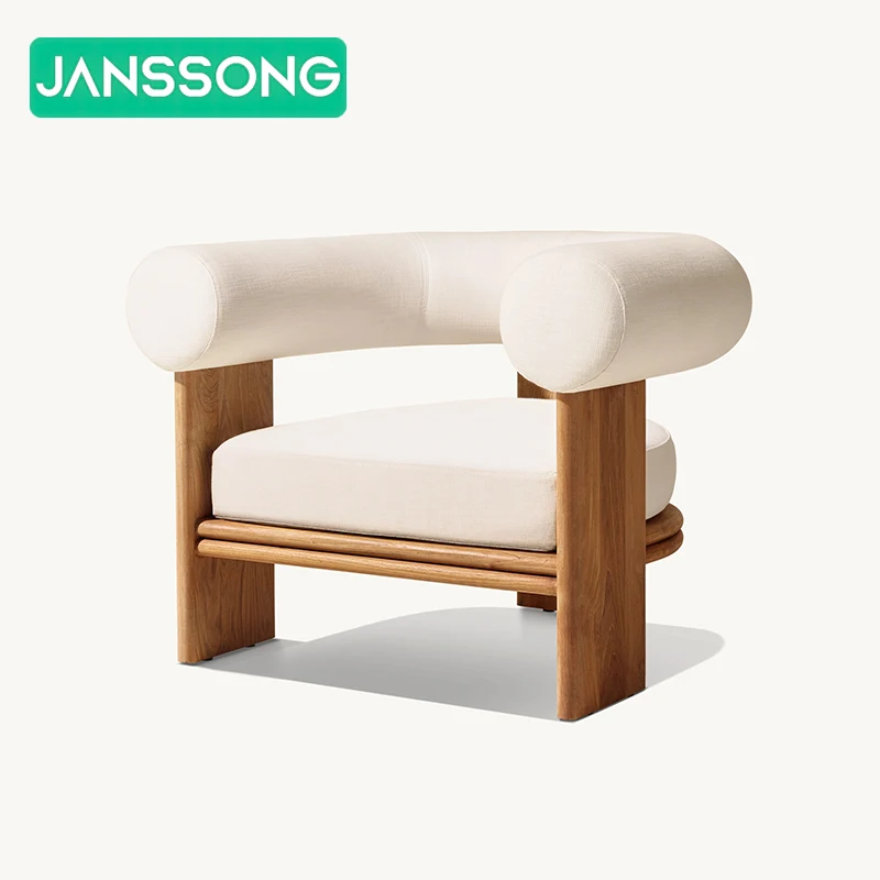 Garden Leisure Comfortable Teak Table And Chairs Set Villa Versatile Wood Furniture Hotel Luxury Waterproof Table And Chair Set