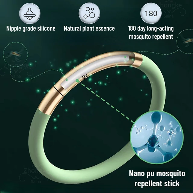 4/2/1Dcs Anti Szúnyog Karkötő Természetes Nem Toxikus Szúnyogriasztó Gyerekeknek - Image 4