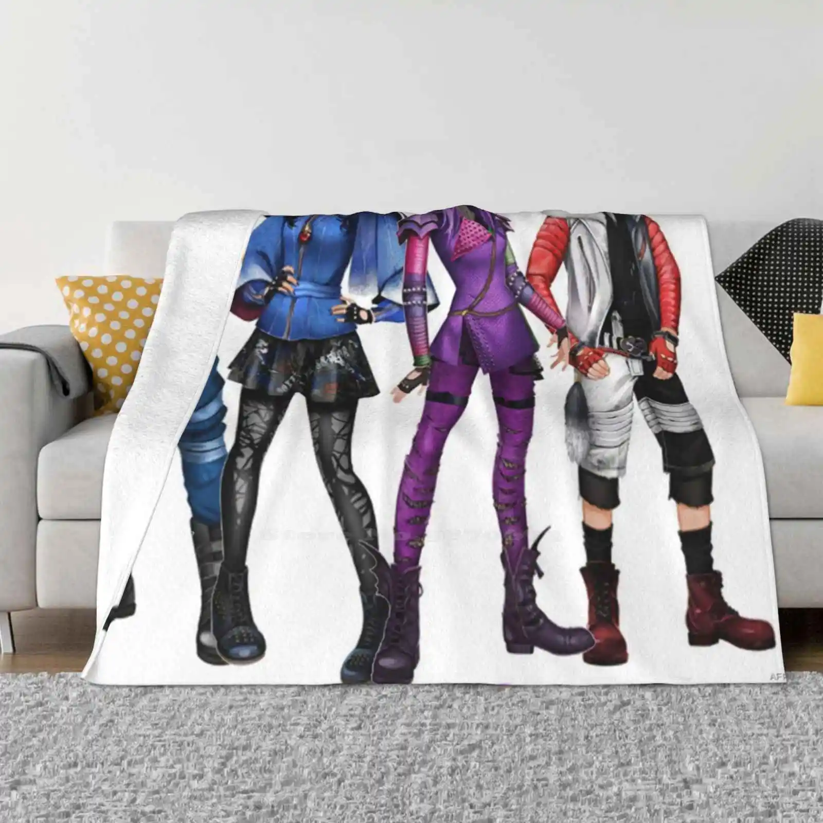 Discreens Cartoon Creative Design Light Thin Soft Flanella Coperta Dove Cameron Discents 2 Acea Discents 3 Sofia Sophia