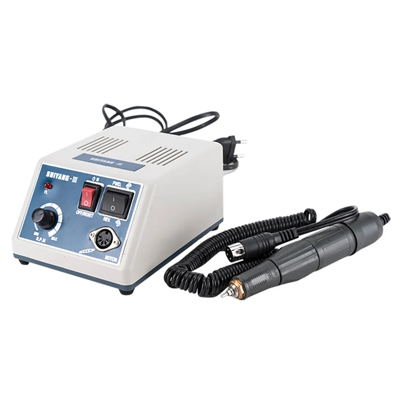 치과 마이크로 모터 핸드 피스 키트, 마이크로 모터 35000rpm, 그라인더, 보석 조각용 연마 기계, 치과 실험실 장비