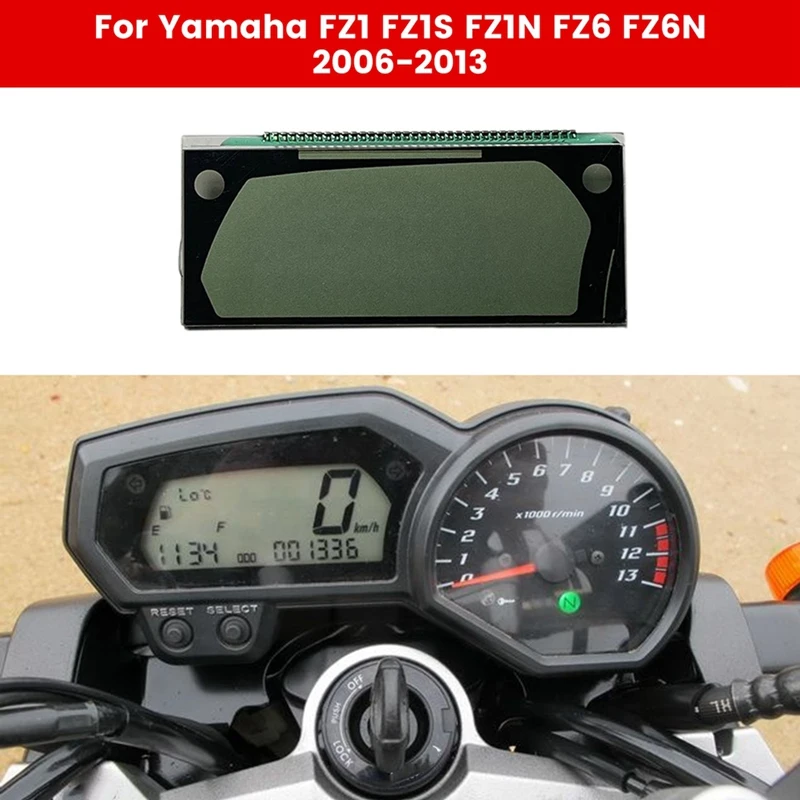 

Motorcycle Meter Display For Yamaha FZ1 FZ1S FZ1N FZ6 FZ6N 2006-2013 Speedometer Instrument LCD Screen Repair