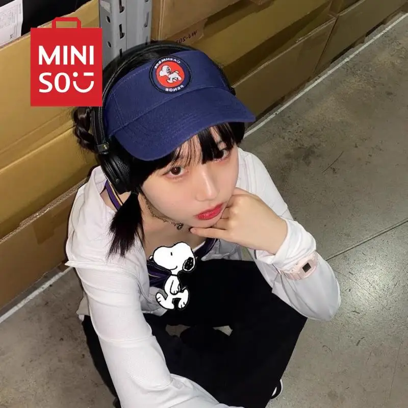 

Snoopy Hat Miniso Kawaii Toys Anime Cartoon Open Top Duck Tongue Hat Cute Japanese Versatile Sunscreen Simple Couple Hat Gifts