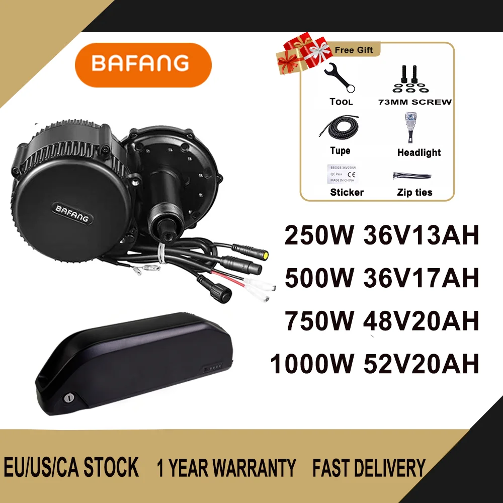 Bafang Kit de motorisation de vélo électrique, 1000/750/500/250W — free download