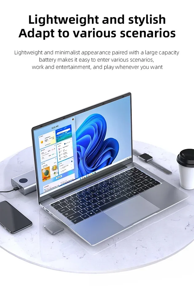 NEW Arrival Intel i7-7500U Slim Office Laptop 14.1 Inch Windows 11