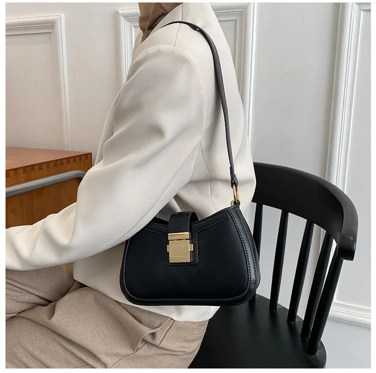 Vintage Style Ladies Shoulder Bag Lacquer Leather Handbag_voghion.com