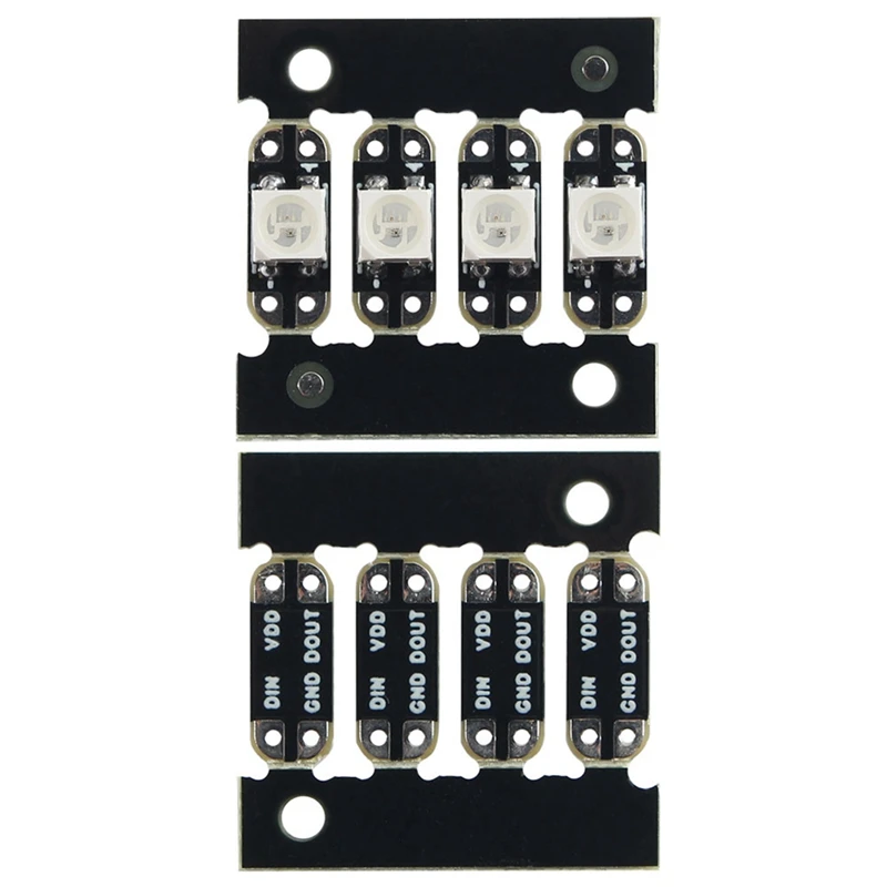 보론 미니 SB 압출기용 RGB 네오픽셀 스팽글, RGB WS2812 3535 밝은 RGB LED 및 1M 26AWG PTFE 와이어, 쉬운 설치