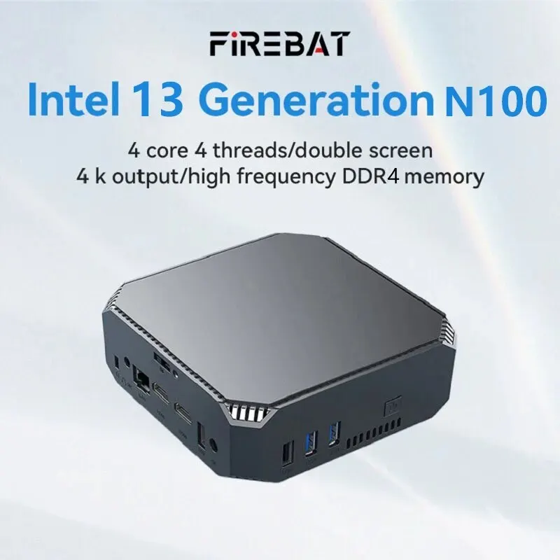 FIREBAT AK2 plus Minipc Intel N100 16GB 512GB Desktop Gaming Computer Mini  PC