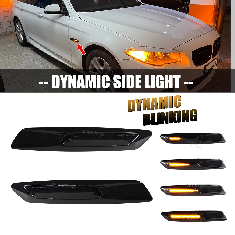 

Car Amber LED Front Side Marker Blinker Lights Indicator For BMW 1 3 5 Series F30 E90 E91 E92 E93 E46 E60 E61 E81 E82 E87 E88