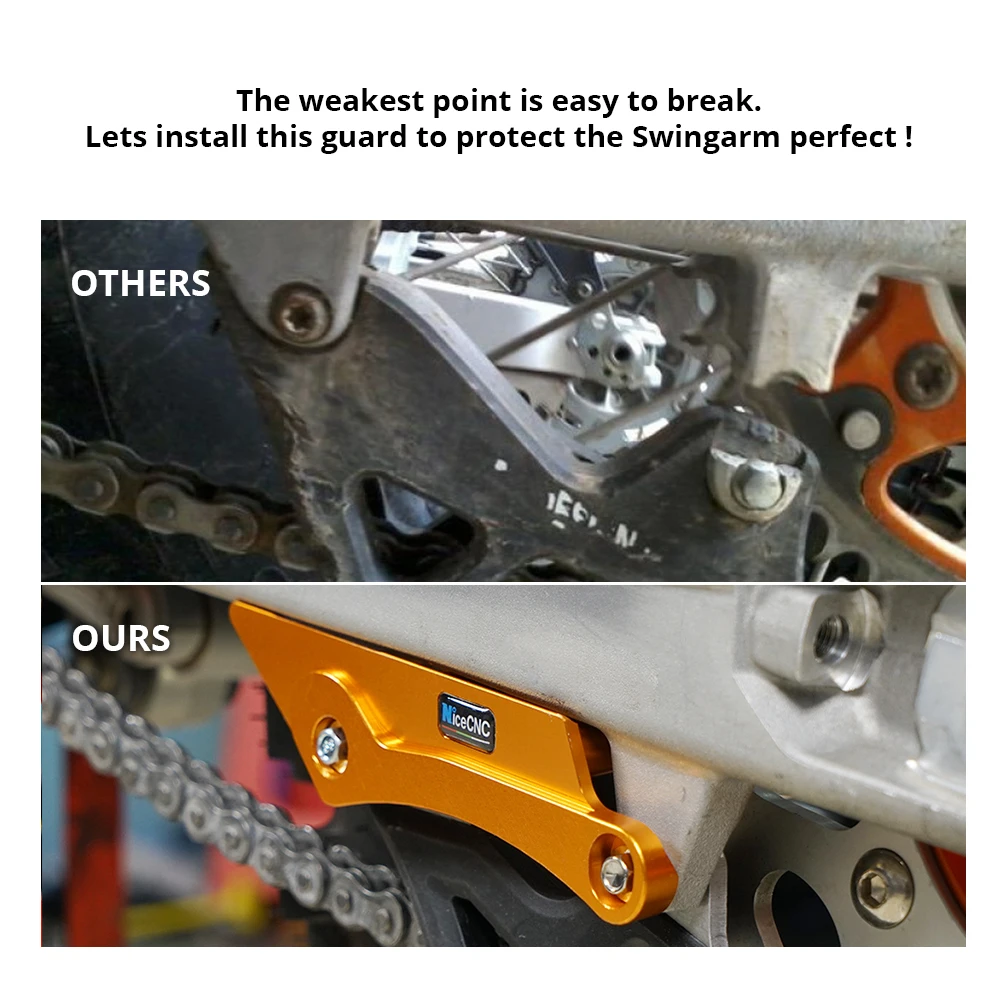 KTM EXC 300 2012-2022 스윙 암 가드 및 체인 가이드 커버 125 250 350 450 500 EXC-F SX SXF XC XC-F XCW XCF-W TPI 6D 6 일