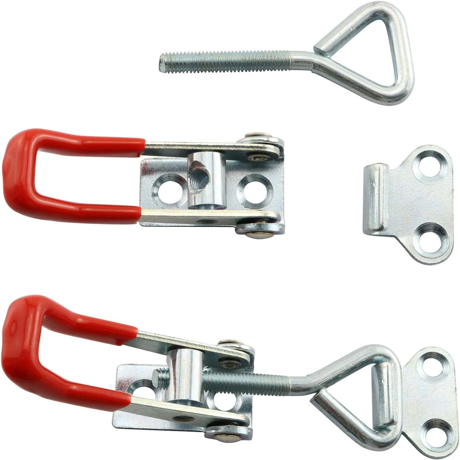 Secure Storage Solution: Sturdy Silver 4001 Toggle Lock Clamp Latch Catch Cabinet Boxes Handle-Durable, High-Quality Locking H
