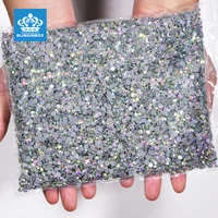 SS3-SS50 Crystal AB Color Hotfix Rhinestones Glitter Wholesale High Quality Iron on Rhinestones for Wedding Dress стразы 1
