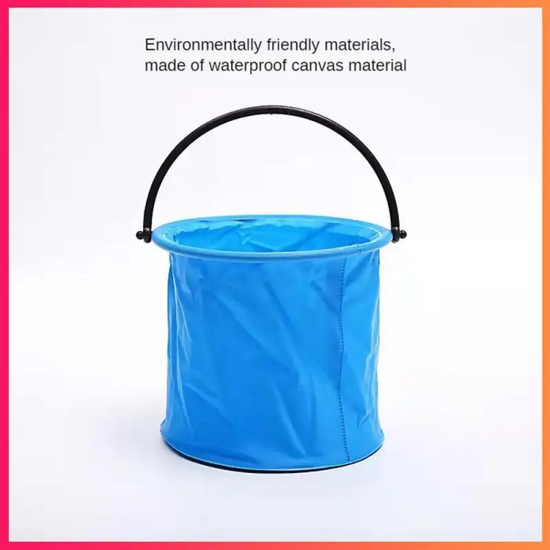 Thicken Portable Multifunctional Folding Fishing Bucket Outdoor Backpack Camping Hiking Trip Fishing Wash Cleaning Tool fishing bucket