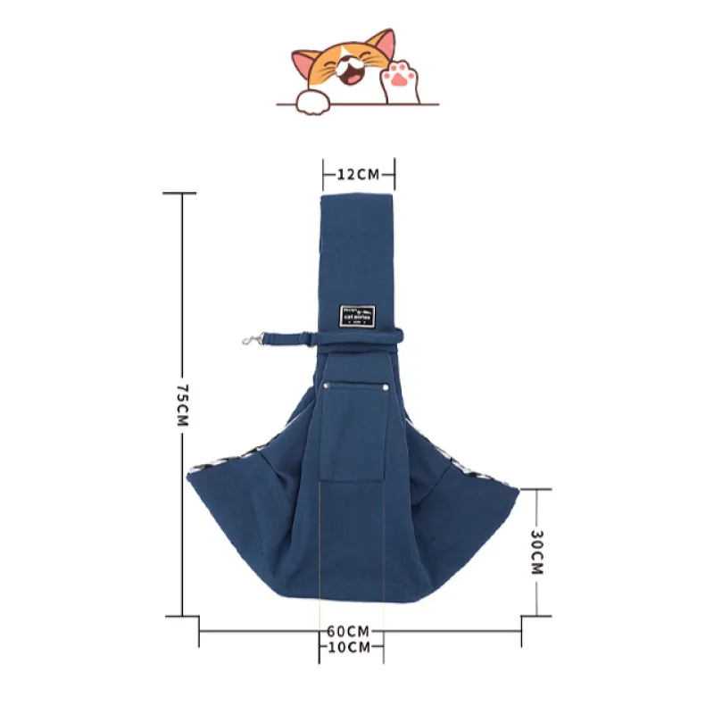Pet Foldable Shoulder Bag Dog and Cat Internal and External Crossbody Bag Large Capacity Pet Outdoor Carrying Supplies