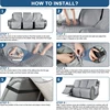 3 Seat Non-Slip Recliner Chair Cover Sofa Slipcover Reversible Pet Cover Protector Couch Cover 5
