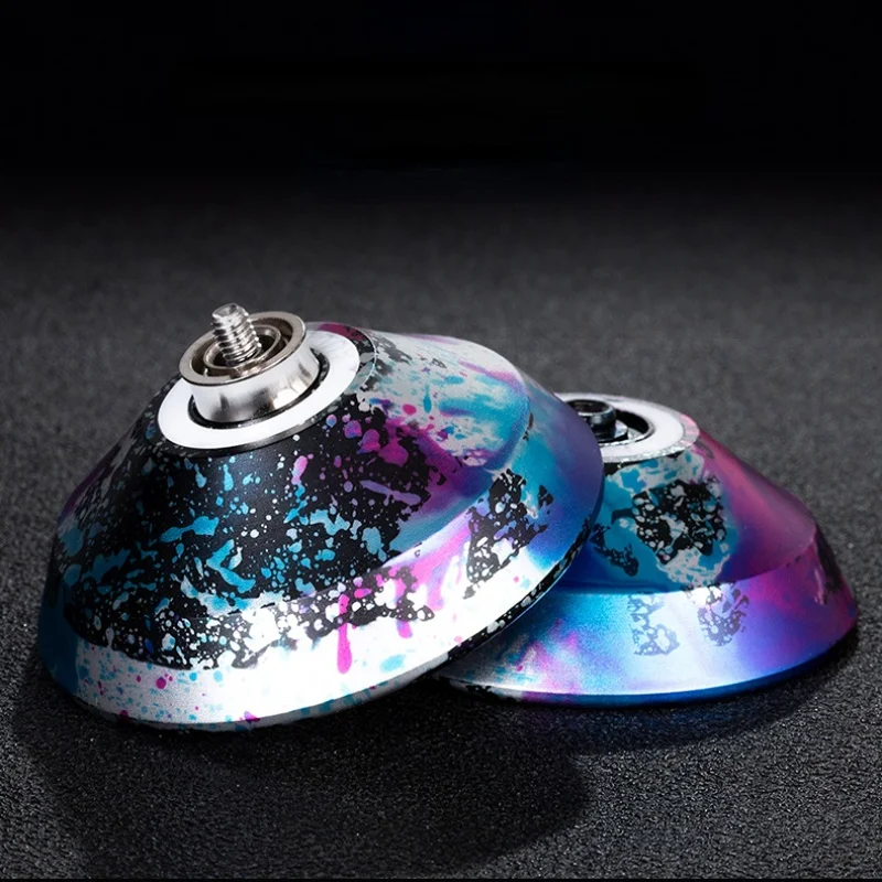 Yoyo Ball New Magic Yoyo Metal Professional Yoyo with 10 Ball Bearing Alloy Aluminum High Speed Unresponsive Yo Yo Classic Toys for Kids