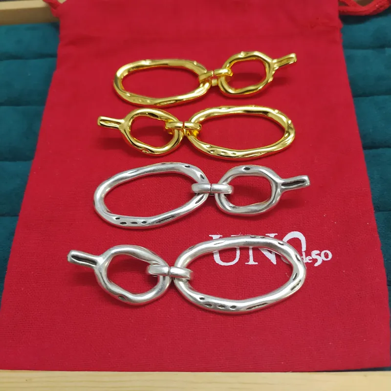 Yisheng alloy bead earrings, Silver clasp,  with logo, wholesale, new 2021, European fashion gift