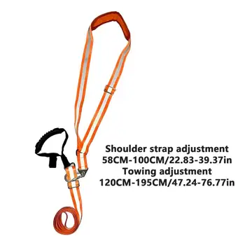 Heavy Duty Deer Drag Strap Reflective Adjustable Nylon Pulling Harness Portable Hunting Accessories for Wild Hogs Ergonomic 6