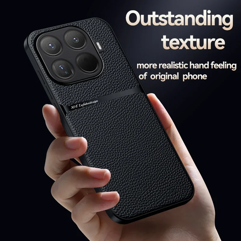 Classic Leather Magnetic Phone Holder Case - Premium Protection Cover