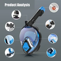 Professional Snorkeling Diving Mask Underwater Scuba Full Face Snorkel Mask Anti Fog Goggles for Kids Adult Swimming Equipment 1