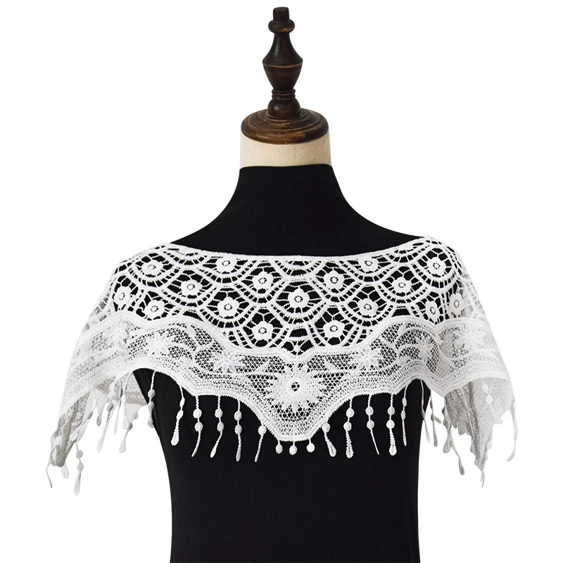 Korean dress lace small shawl hanbok cloud shoulder false collar versatile hollowed out small cape national trend