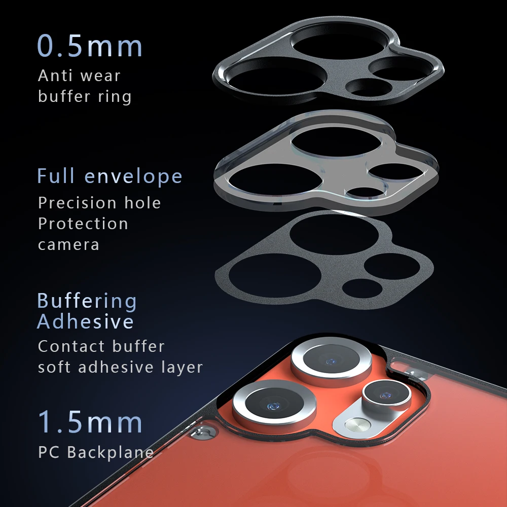 Enhanced Title: Premium Frosted Transparent Acrylic Drop-Proof Case