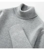 Double thick 100% cashmere sweater men's turtleneck sweater business leisure long sleeve pullover sweater in autumn and winter. 1