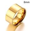 Bague lisse personnalisée en acier inoxydable, couleur argent, 6/8mm, pour femmes et hommes, gravure personnalisée du nom, Logo, amoureux, Couple, bijoux de charme, cadeau