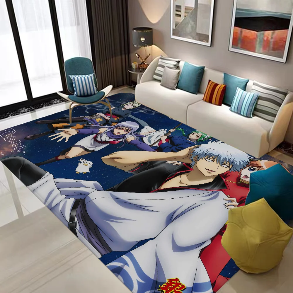 애니메이션 은타마 욕실 매트, 어린이 방 침실 장식, 발코니 미끄럼 방지 도어매트, 거실 웰컴 러그