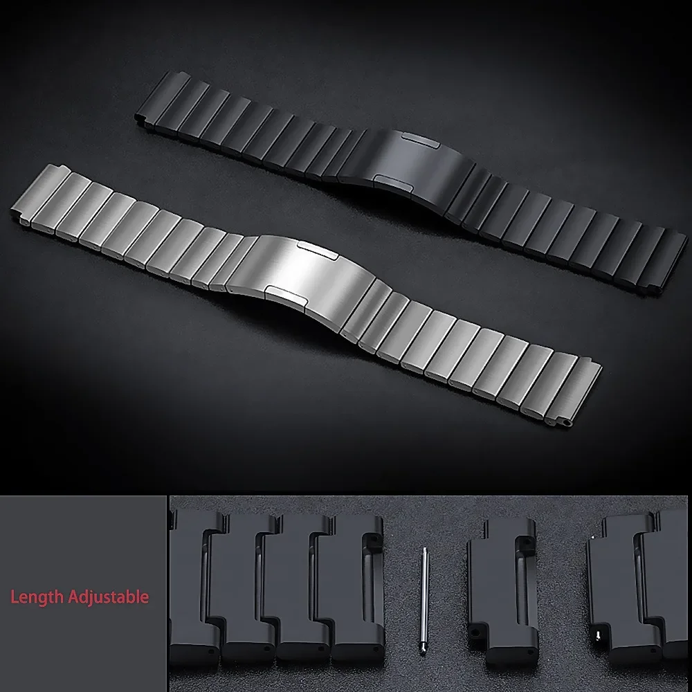 Premium 22mm Titanium Quick-Release Wristband Strap