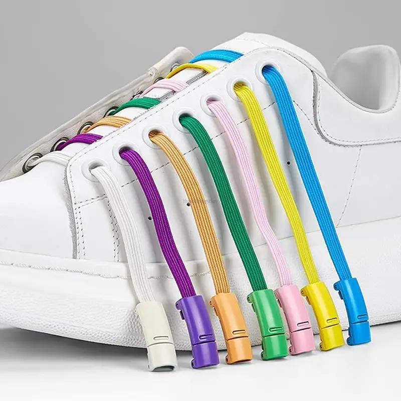 No tie Shoelaces Elastic Multicolor Magnetic Lock Shoe laces Sneakers Shoe  lace Kids Adult Quick Laces One Size Fits All Shoes - AliExpress