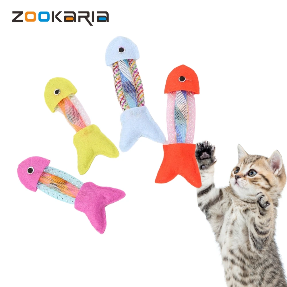 

Dropshipping 1pc Cat Chewing Toy Cloth Silvervine Fish Shape Kitten Chew Toy Cat Teething Toy Pet Accessories Pet Supplies