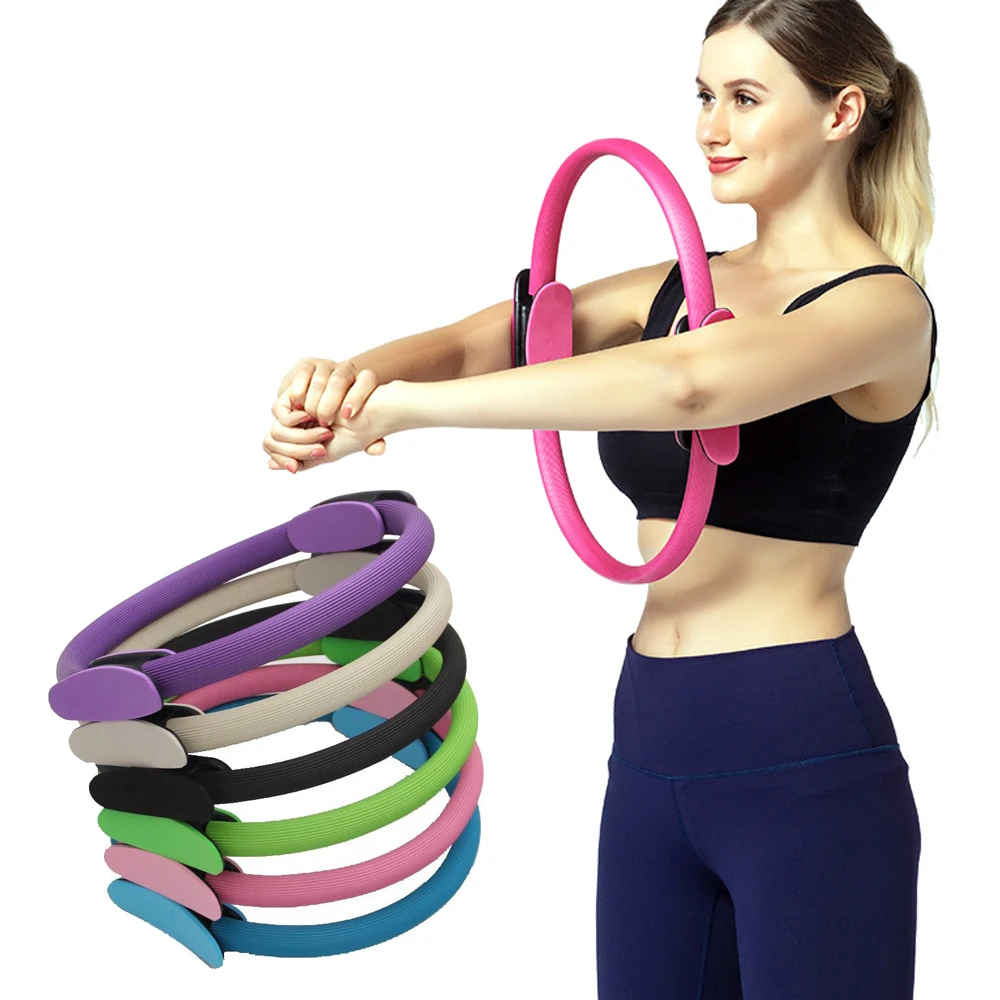 Buy 5pcs Yoga Exercise Set 16.5 Inch Pilates Ring Circle Pilates