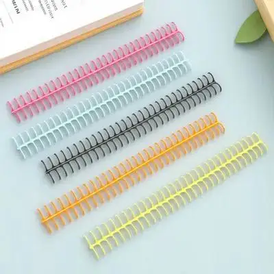 12Pcs 나선형 노트북 바인딩 코일 코일 바인딩 수동 개폐 유연한 루스 리프 북 바인딩 나선형 사무용 문구