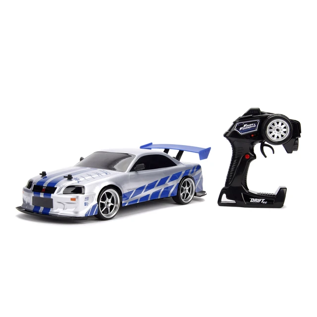 Jada Skyline GT-R de Brian Modèle Giant Voiture 40cm R / C Radio-contrôlée Fast and Furious Échelle 1/10 Original Toys Jada Skyline GT-R de Brian Modèle Giant Voiture 40cm R / C Radio-contrôlée Fast and Furious Échelle 1/10 Original Toys