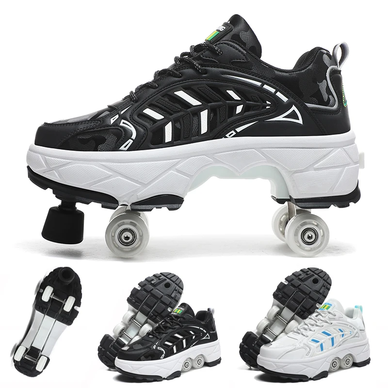 

33-43 high quality roller skates multi-functional wheel shoes wear-resistant trend running shoes