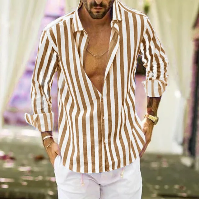 Button Down Baggy Shirts Blouse Clothes 