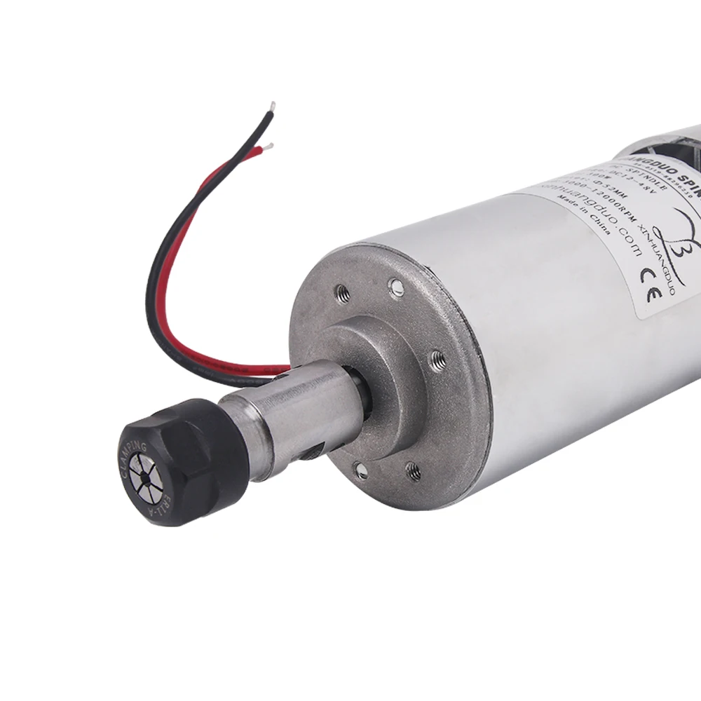 Motor do Eixo do Roteador do Eixo do Cnc do Motor 300 0.3kw do Eixo de Dc1248v w Motor de Alta Velocidade Refrigerando a Ar. - Image 4