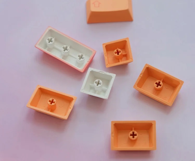 148 chaves gmk pêssegos n creme keycaps