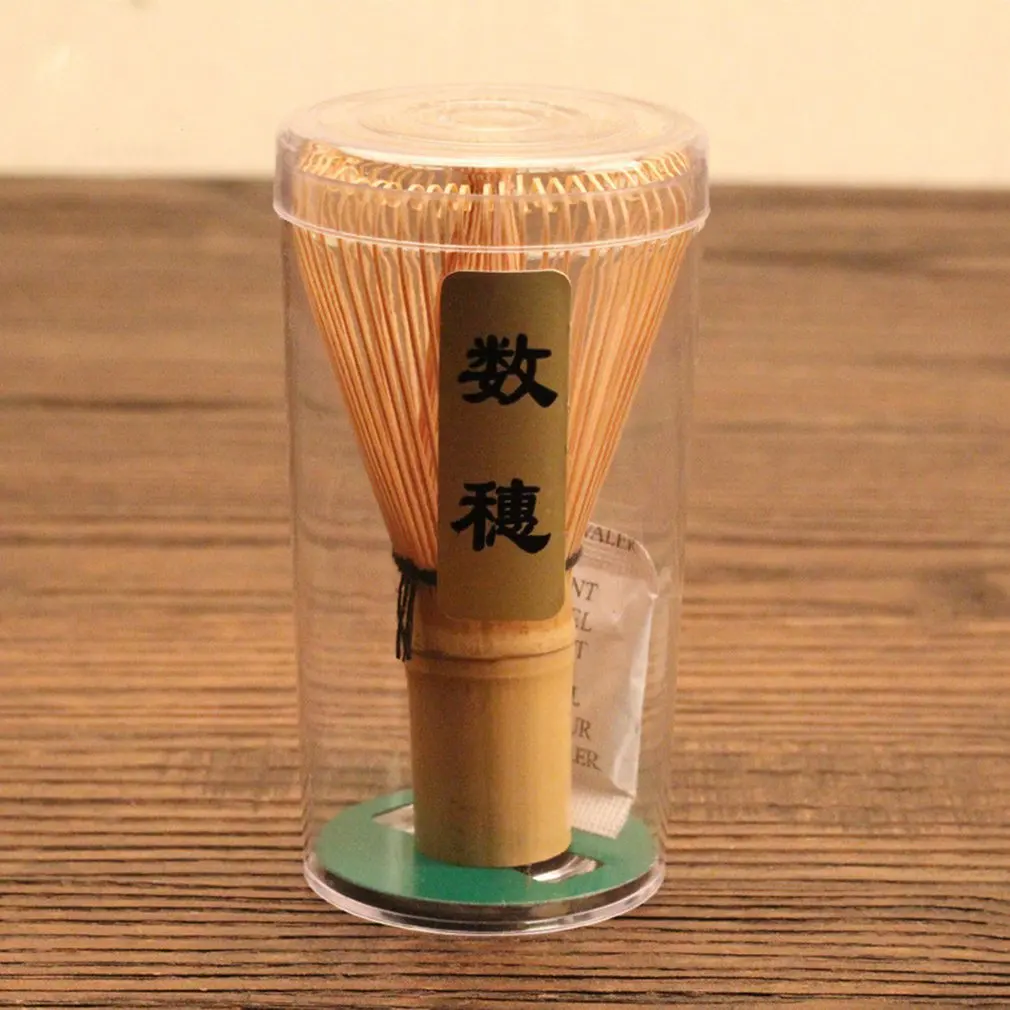 Japanese Ceremony Bamboo 64 Matcha Powder Whisk Green Tea Chasen Brush Tools Tea Sets Green Tea
