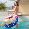 Swimming Ring 100cm Inflatable Toy Donald Trump Shape Summer Outdoor Beach Pool Float Swimming Equipment Water Toy for Kid Adult 5
