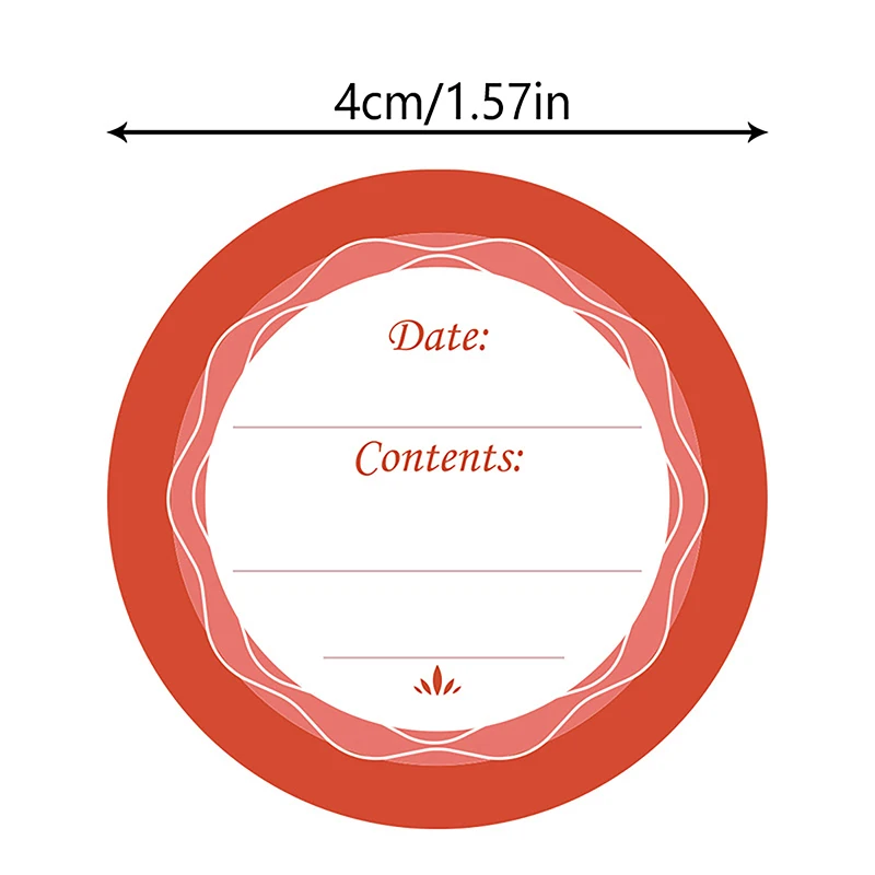 Spice Label Stickers Round Can Labels Stickers For Cans Jar Lids Colorful Self-Adhesive Waterproof Removable Date Label