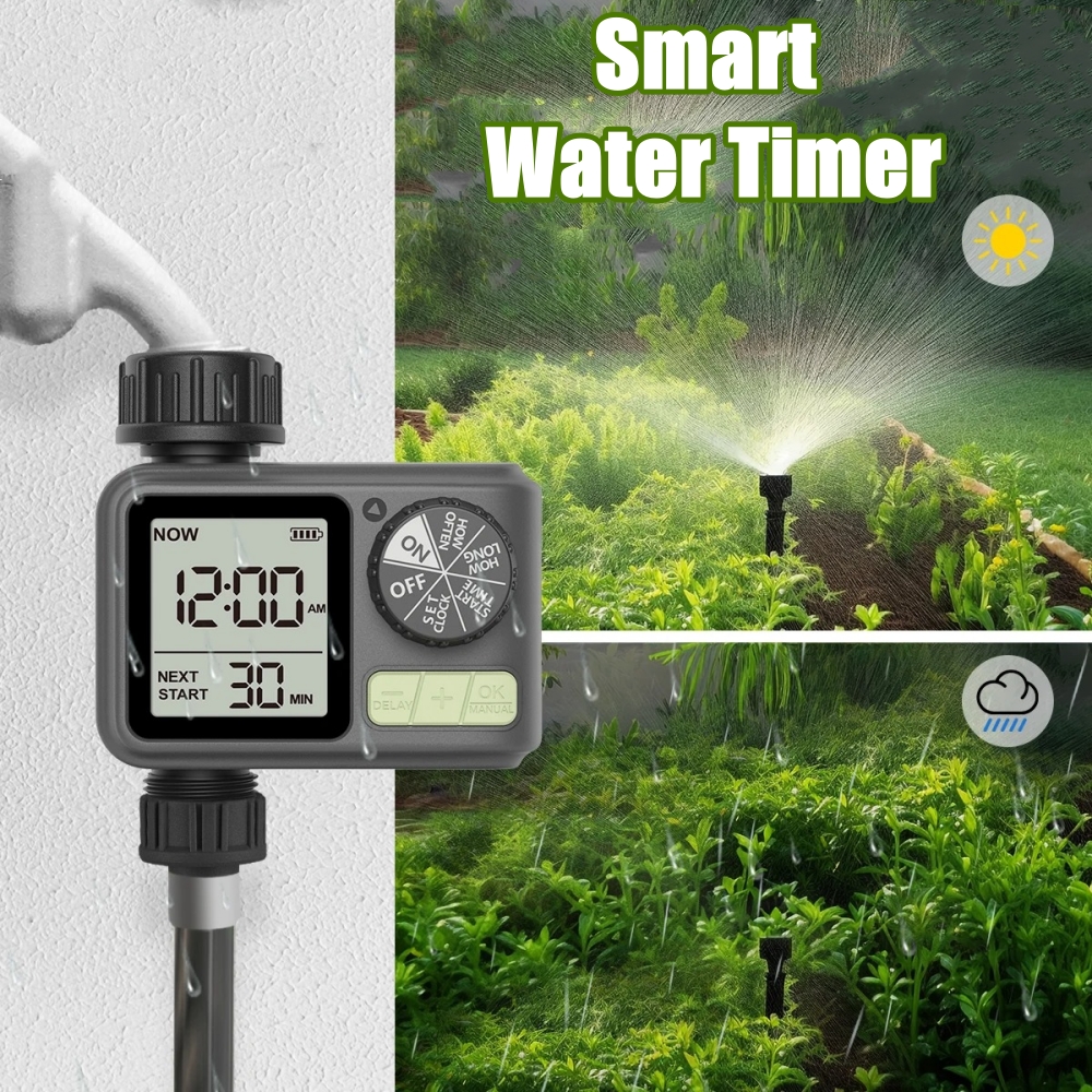  NEW 1-Outlet Water Timer Independent Control Program Digital Garden Sprinkler Garden Lawn Intelligent Automatic Drip Irrigation 
