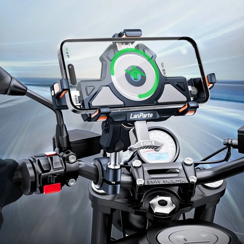 Metal Shockproof Motorcycle Phone Holder