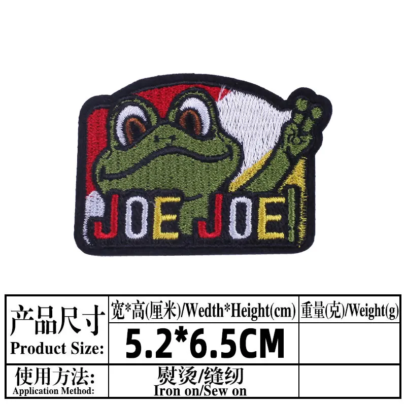 Oeteldonk Embleem Frog Iron on Patches for Clothing Oeteldonk Shoulder Epaulettes Embroidery Sticker Emblem Carnaval Emblemen 