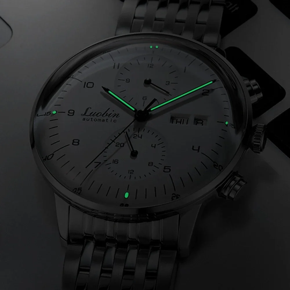 Mens Fashion Mechanical Watches Business Automatic Wristwatch Stainless Steel Luminous Designer Clock Reojes De Hombre New 2023 - 2