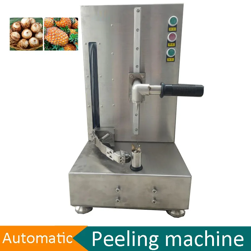 Automatic Pumpkin Melon Papaya Pineapple Peeling Machine Commercial Electrical 220V 100W Taro Fruit Processing Peeling Machine