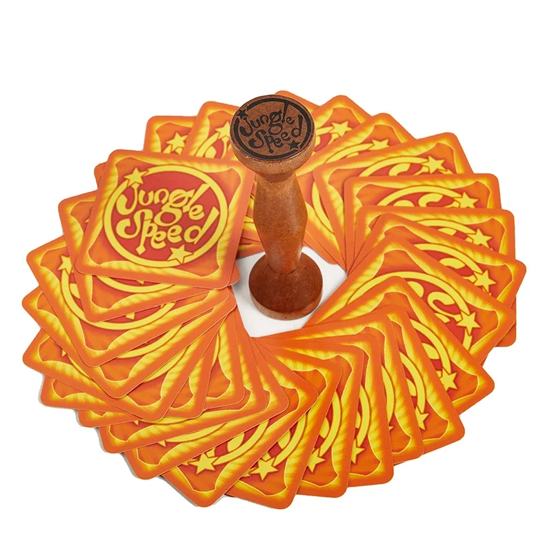 Jungle Board Game Brown Wood Token Run Fast Pair Forest Speed Party Cards board game card game party toys