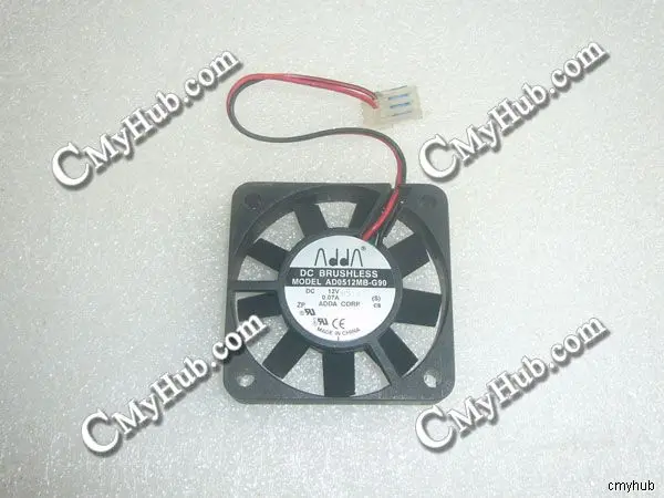 

Для ADDA AD0512MB-G90 S DC12V 0.07A 5010 5 см 50 мм 50x50x10 мм, 3-контактный охлаждающий вентилятор, AD0512MB G90